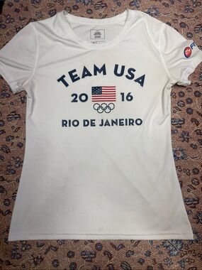 Team Apparel White "Team USA 2016 Rio de Janeiro" Short Sleeve Tee
